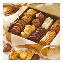 Coffret d'assortiment de buiscuits et chocolats